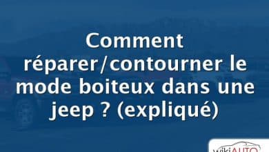 Comment réparer/contourner le mode boiteux dans une jeep ?  (expliqué)